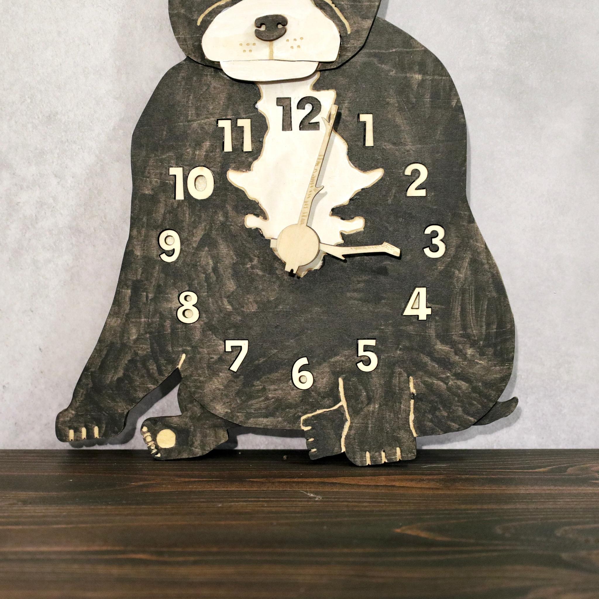 何もしないフレンチブルドッグの時計｜ただそこにいる4匹たち 時計 木製 掛け時計 | 14枚目