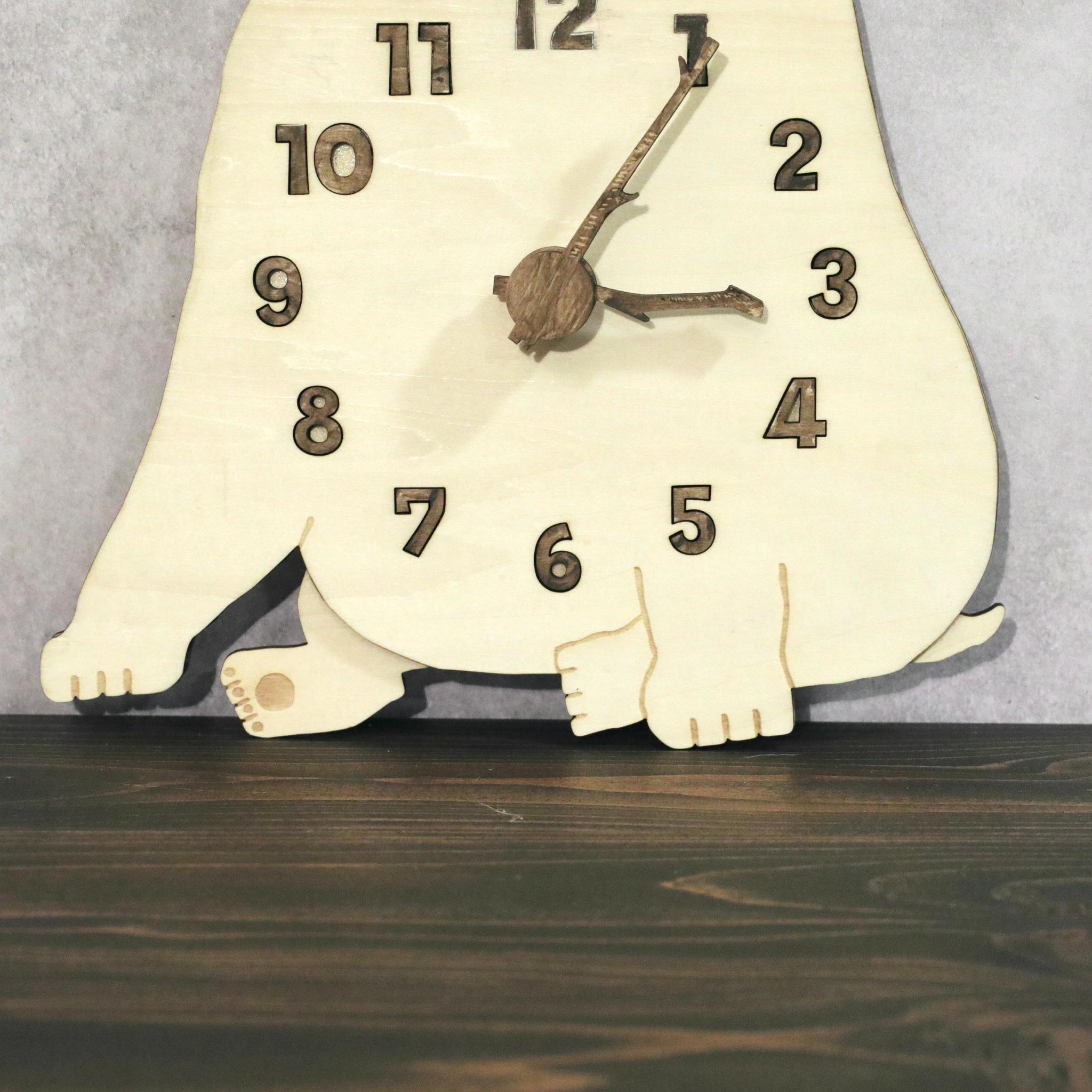 何もしないフレンチブルドッグの時計｜ただそこにいる4匹たち 時計 木製 掛け時計 | 6枚目